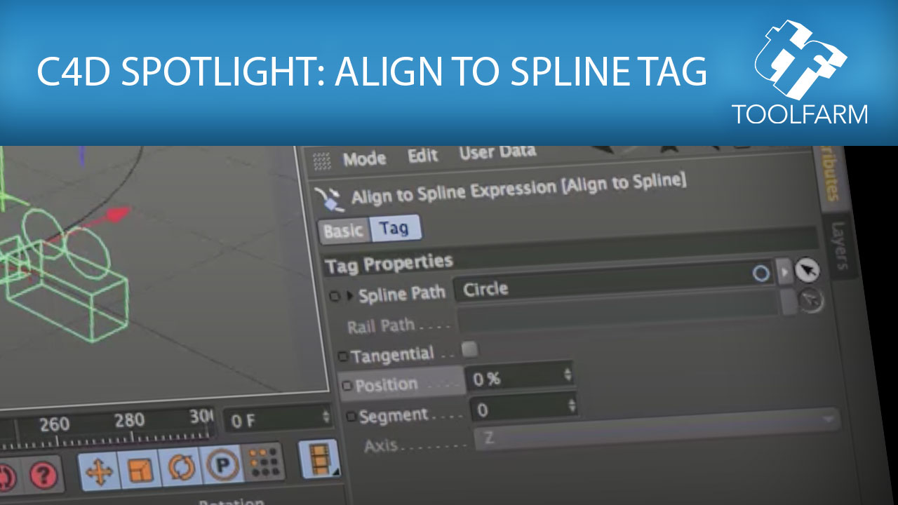 C4D Spotlight: Align to Spline Tag