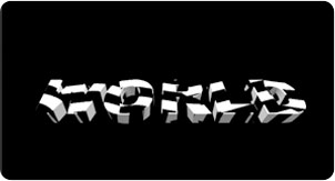 luca visual 3d text black and white 2