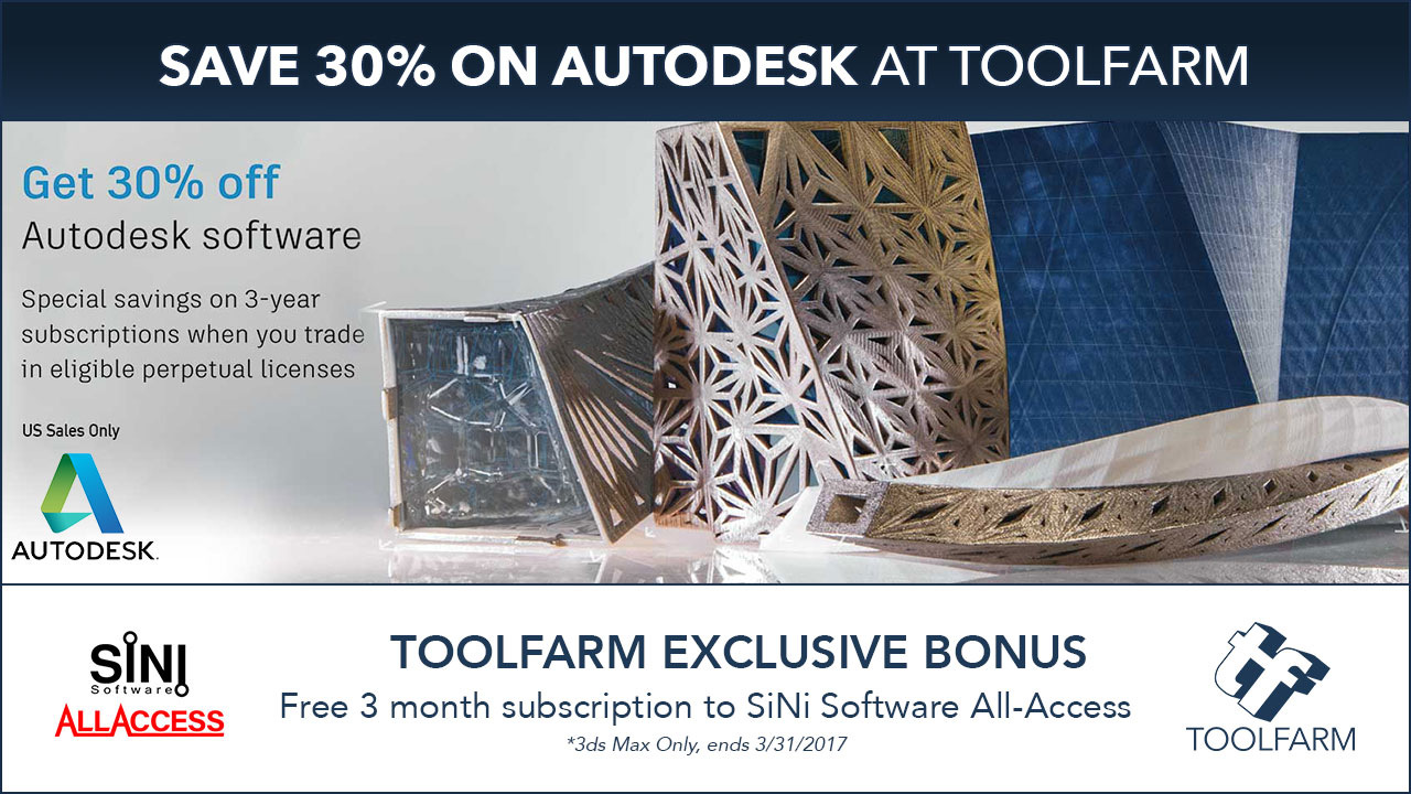  Autodesk Promo: Trade In Perpetual Licenses for 30% off 3-Year Subscription + Exclusive TF Offer