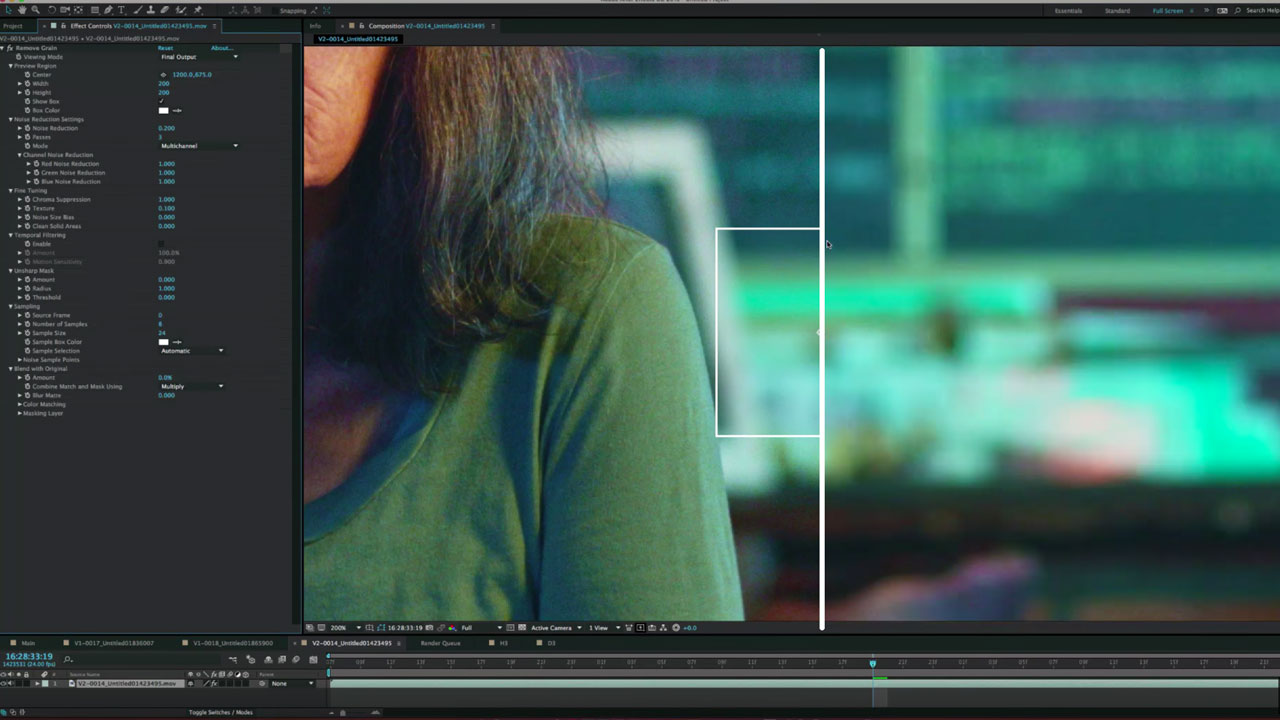 After Effects – How to Effectively Remove Video Noise and Film Grain