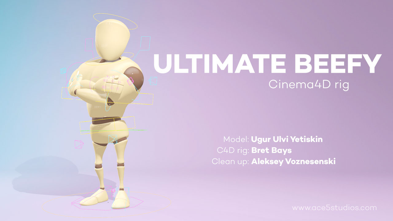  Freebie: Fully Rigged Cinema 4D 3D Character