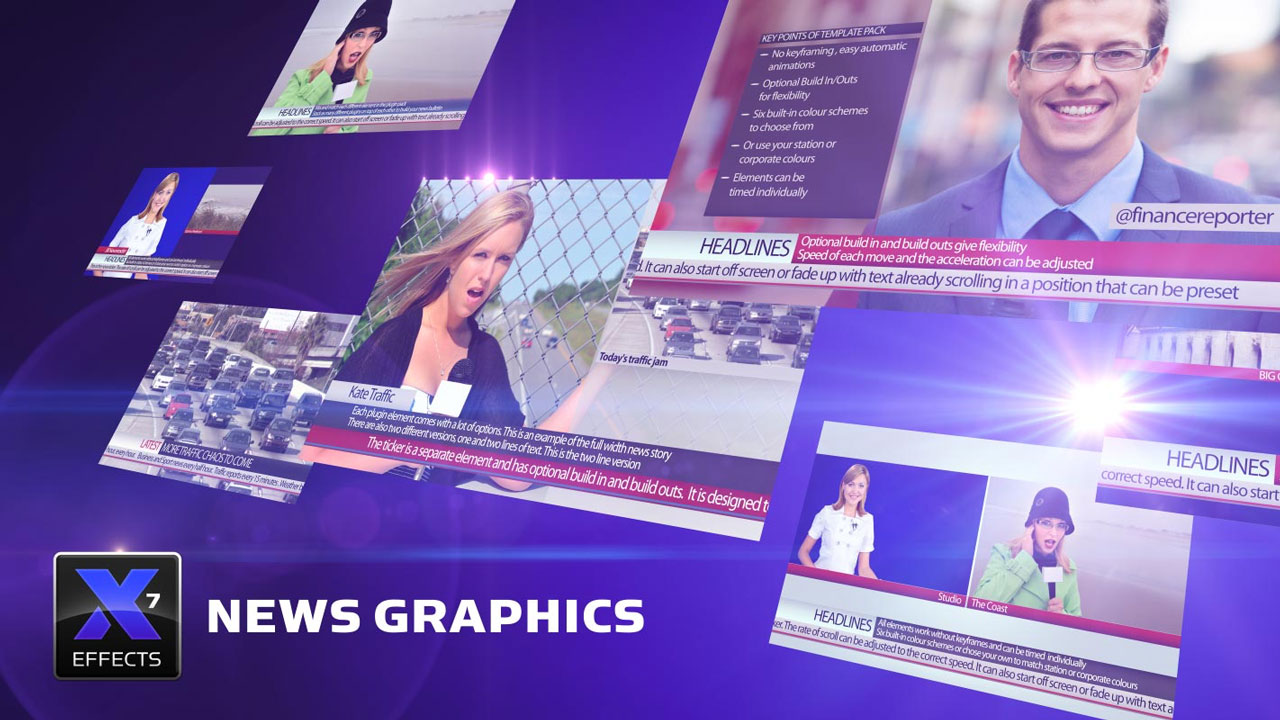 XEffects News Graphics Effects for Final Cut Pro X