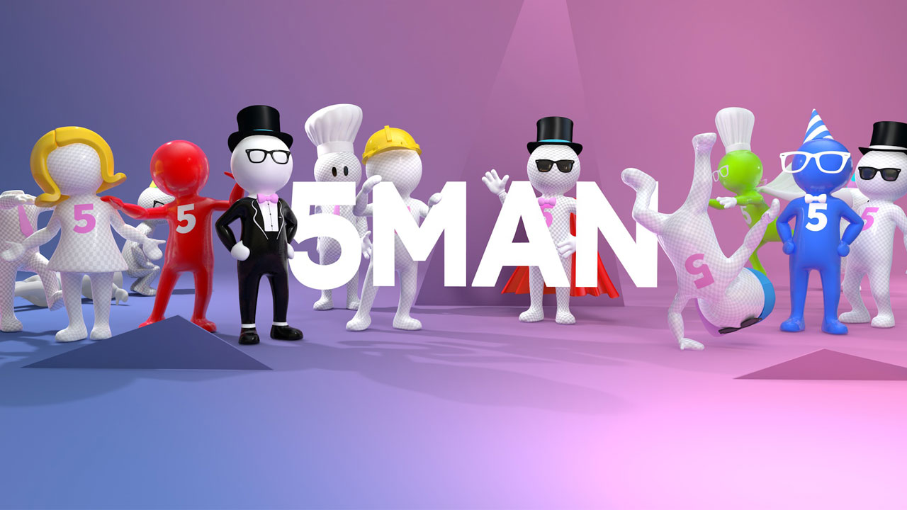 New: Ace5studios 5Man Rigged Character for CINEMA 4D