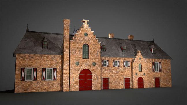 brick house c4d model