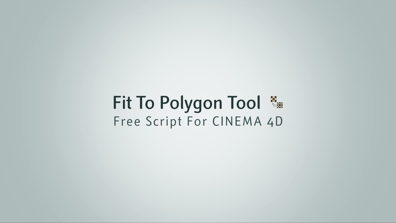 Freebie Friday:  Fit To Polygon Tool Script For CINEMA 4D