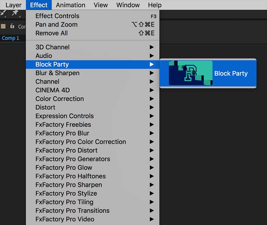 Block Party After Effects