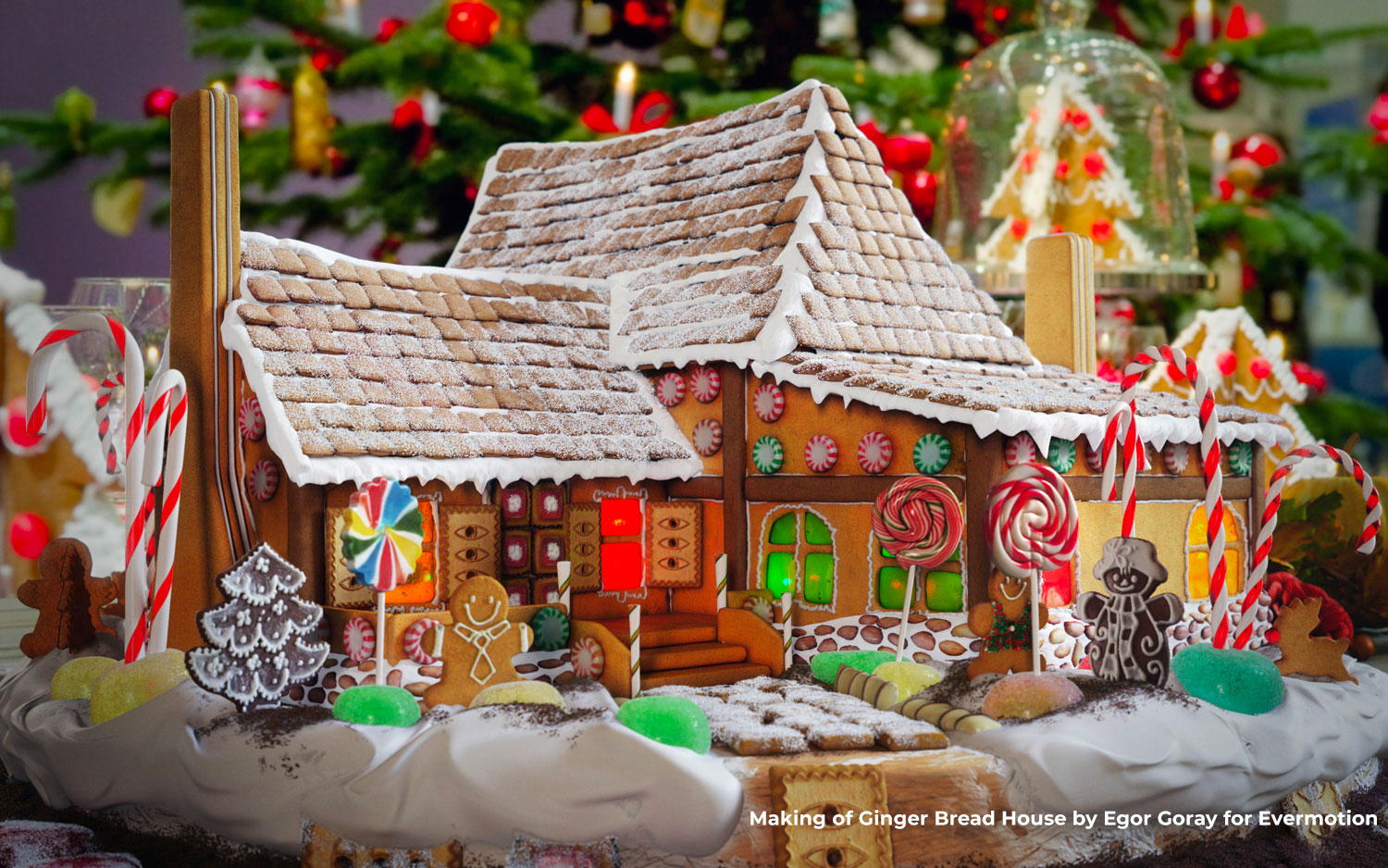Build your own Gingerbread House or Candy Wonderland in 3D