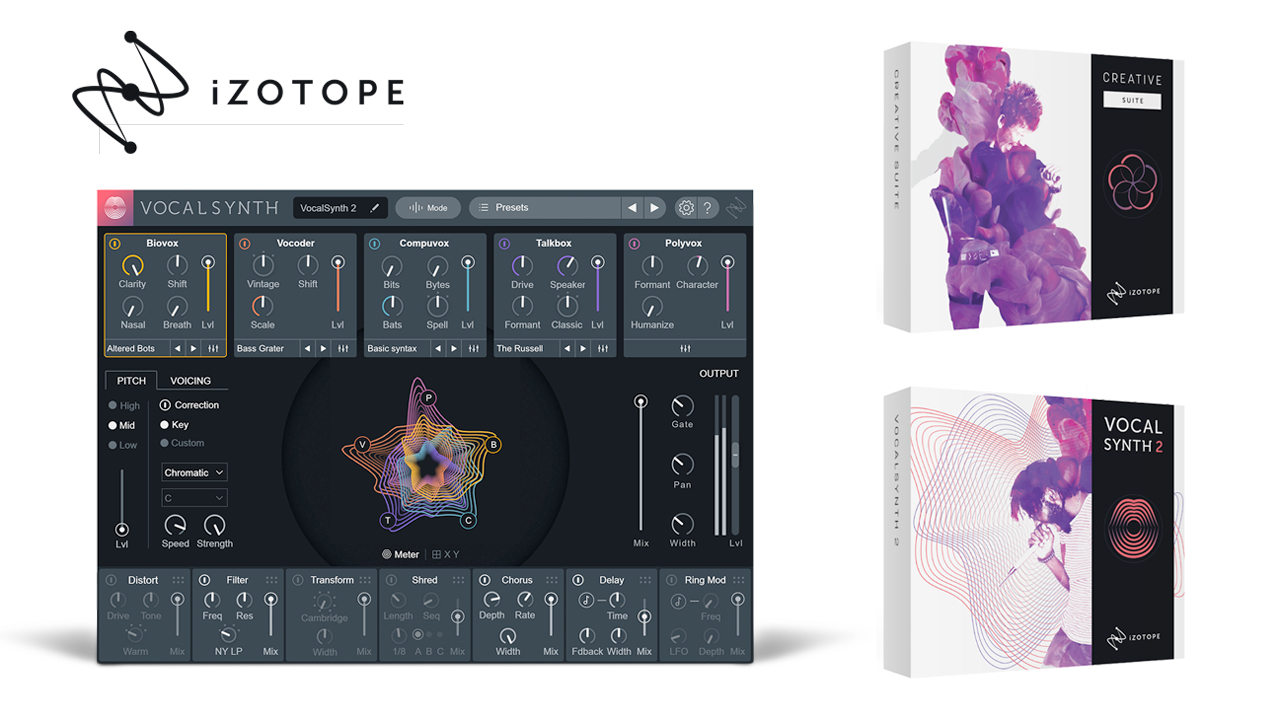 New: iZotope VocalSynth 2 + New Creative Suite are Now Available