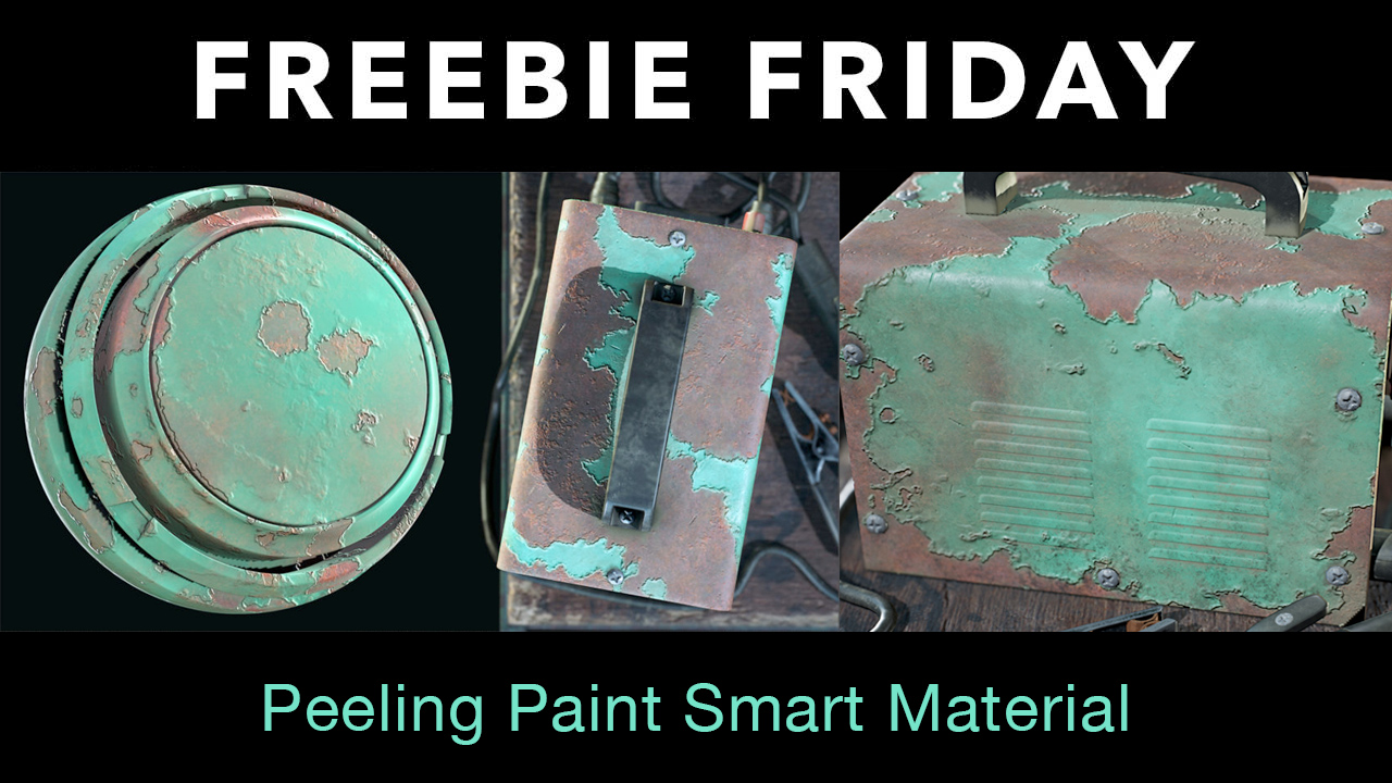 Freebie: Substance Painter: Free Peeling Paint Smart Material