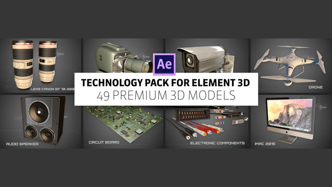 New: The Pixel Lab Technology Pack for Element 3D is now available