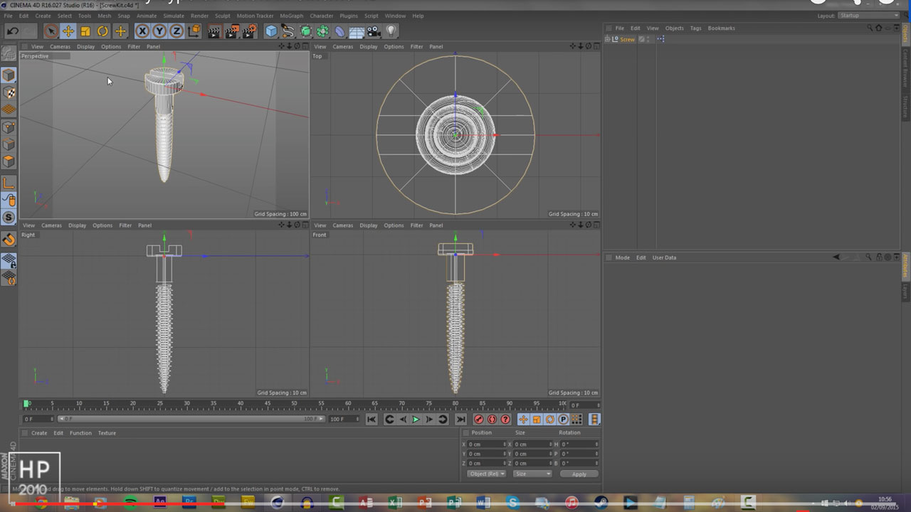 How To Make Any Type Of Screw In Cinema 4D + free plugin