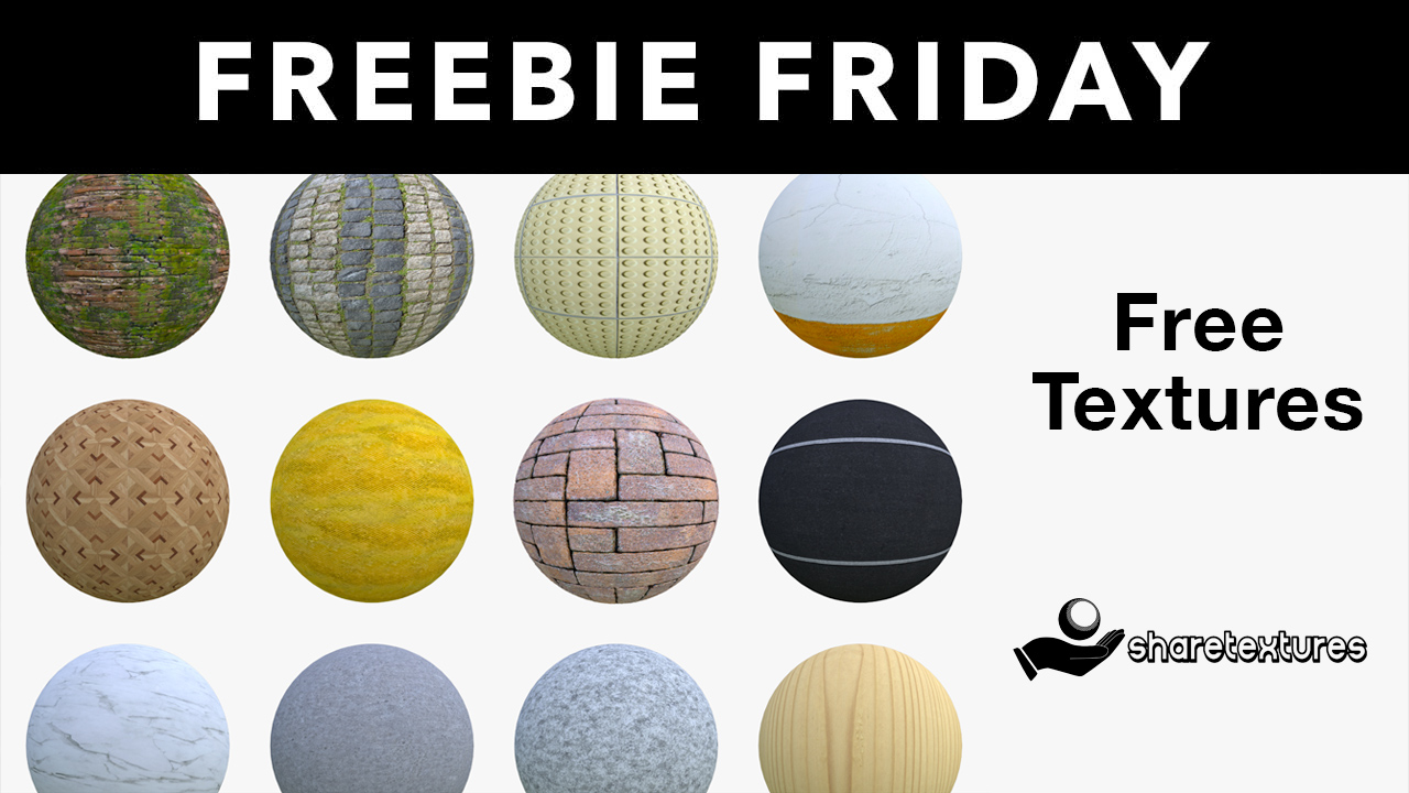 Freebie: Textures: Download 100+ free 4K texture sets from Share Textures