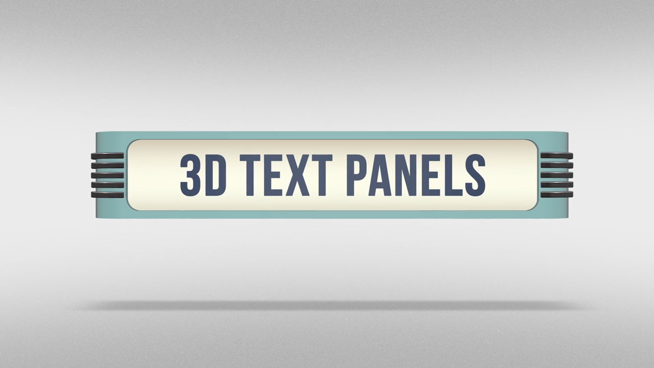 New: SquidFX 3D Text Panels for Final Cut Pro X is now available