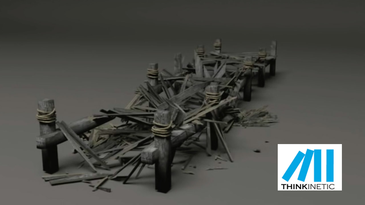 3ds Max – Destroying a Wooden Pier with Pulldownit 3ds Max