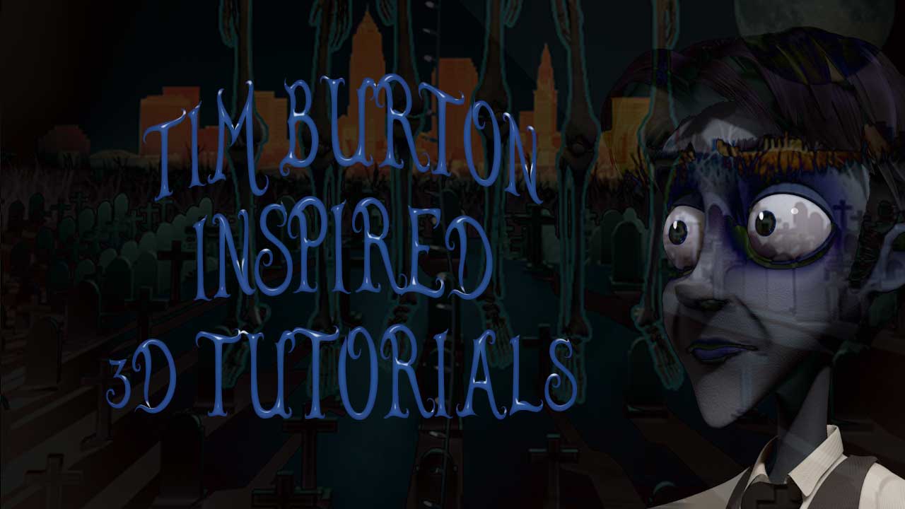 pille Pol kapital Tim Burton Style 3D Tutorials + Free Fonts - Toolfarm