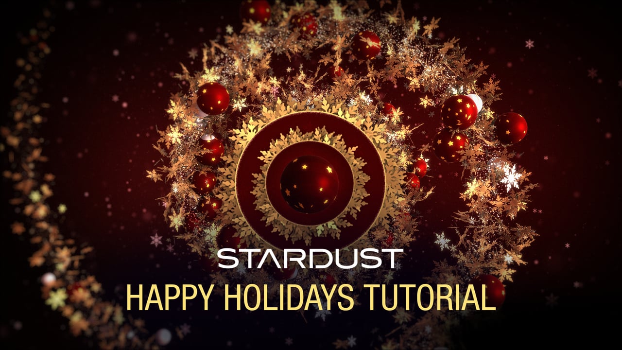 Happy Holidays using Stardust in After Effects