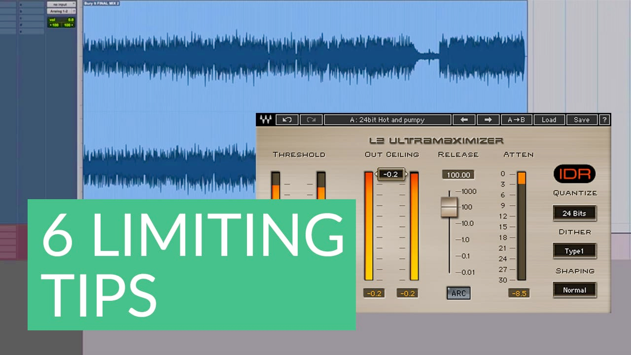 6 Tips for Limiting during Audio Mastering