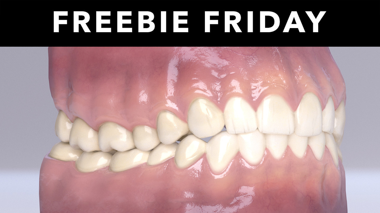 Freebie: 3D: Free 3D Teeth and Textures