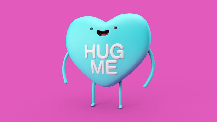 Cartoon Heart Character Modeling, Rigging, and Texturing