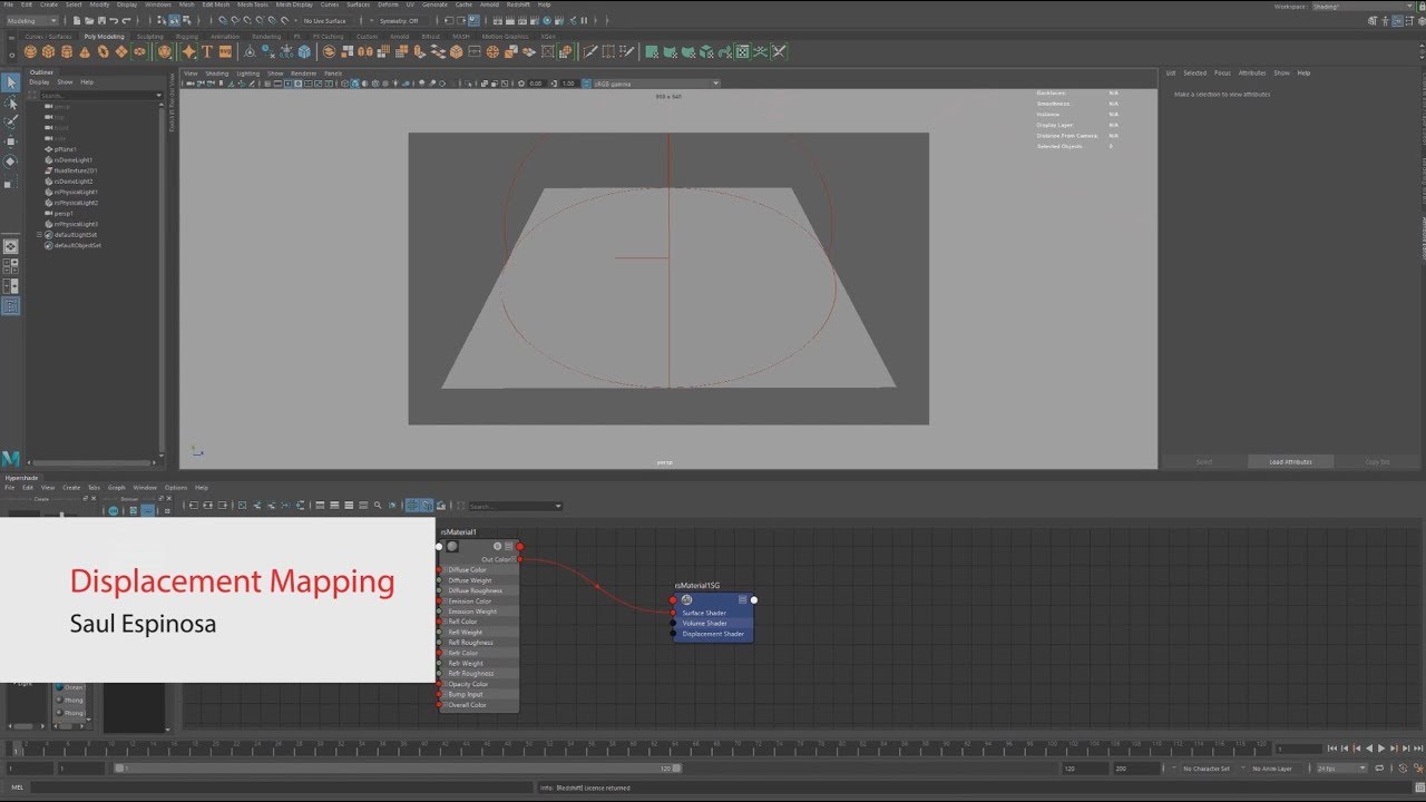 How to Work With Displacements in Redshift Maya
