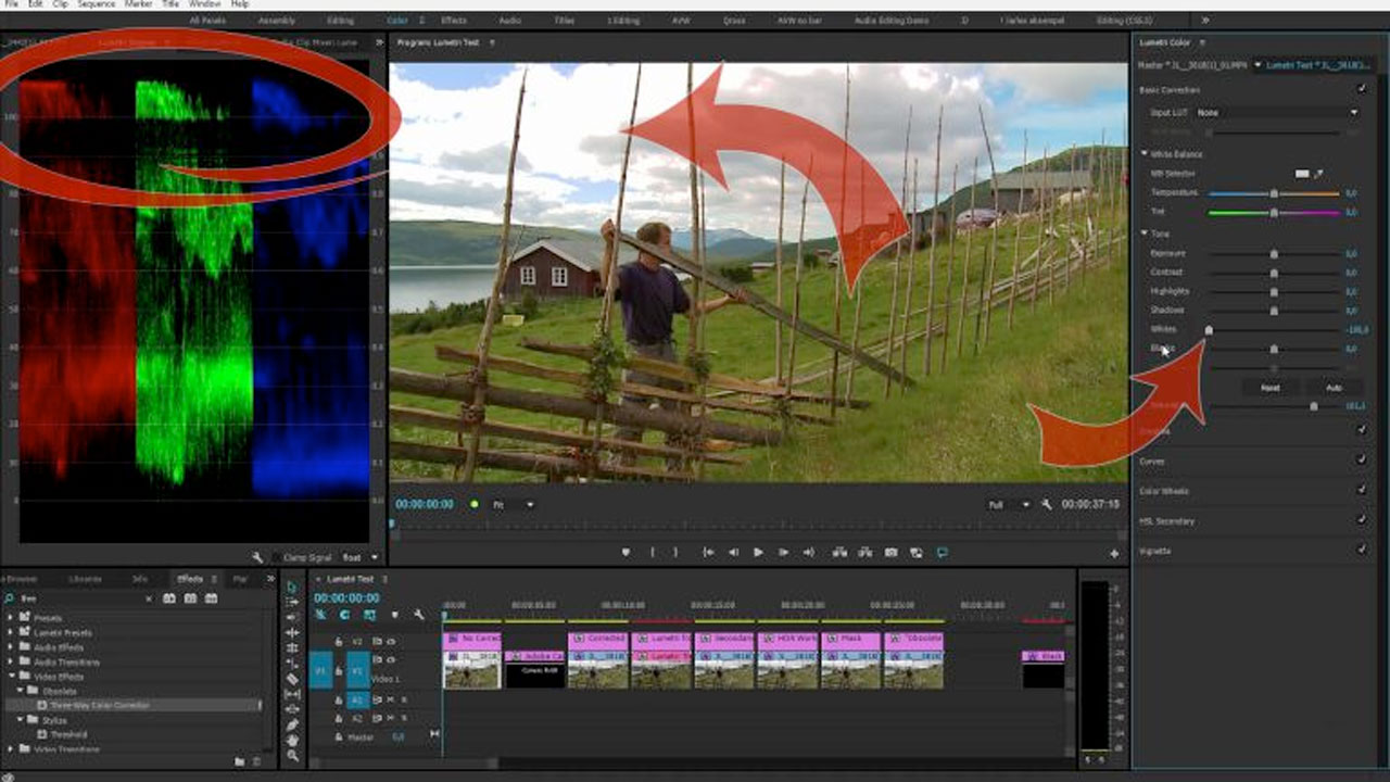 Adobe Premiere Pro: Limitations in the Lumetri Color Panel