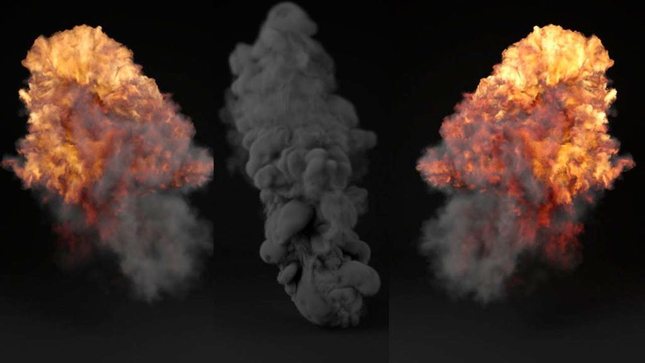 3ds Max: Rendering realistic Explosion and Smoke in Arnold