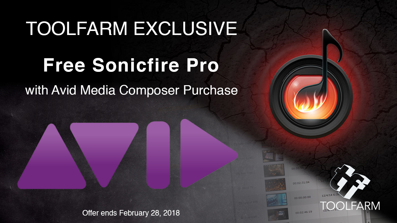 Toolfarm Exclusive! Avid Media Composer – Includes Free Sonicfire Pro