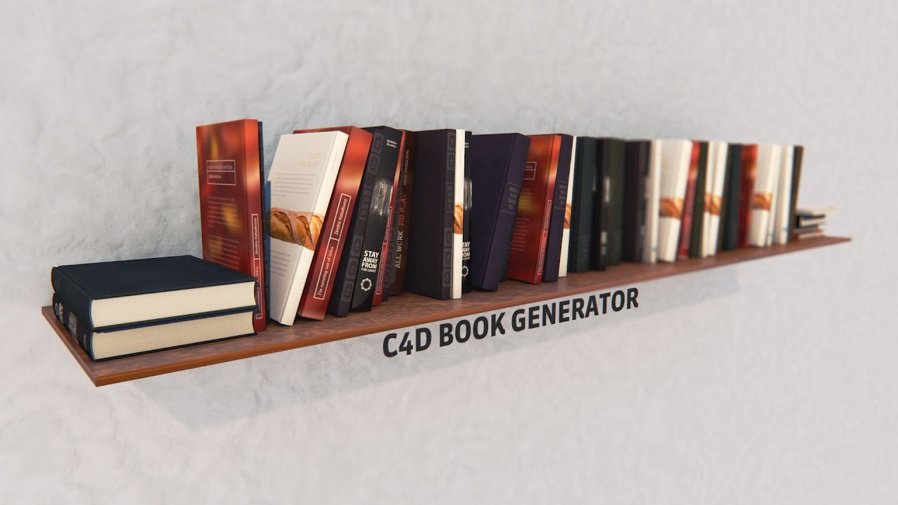 Cinema 4D: Free Book Generator Tutorial