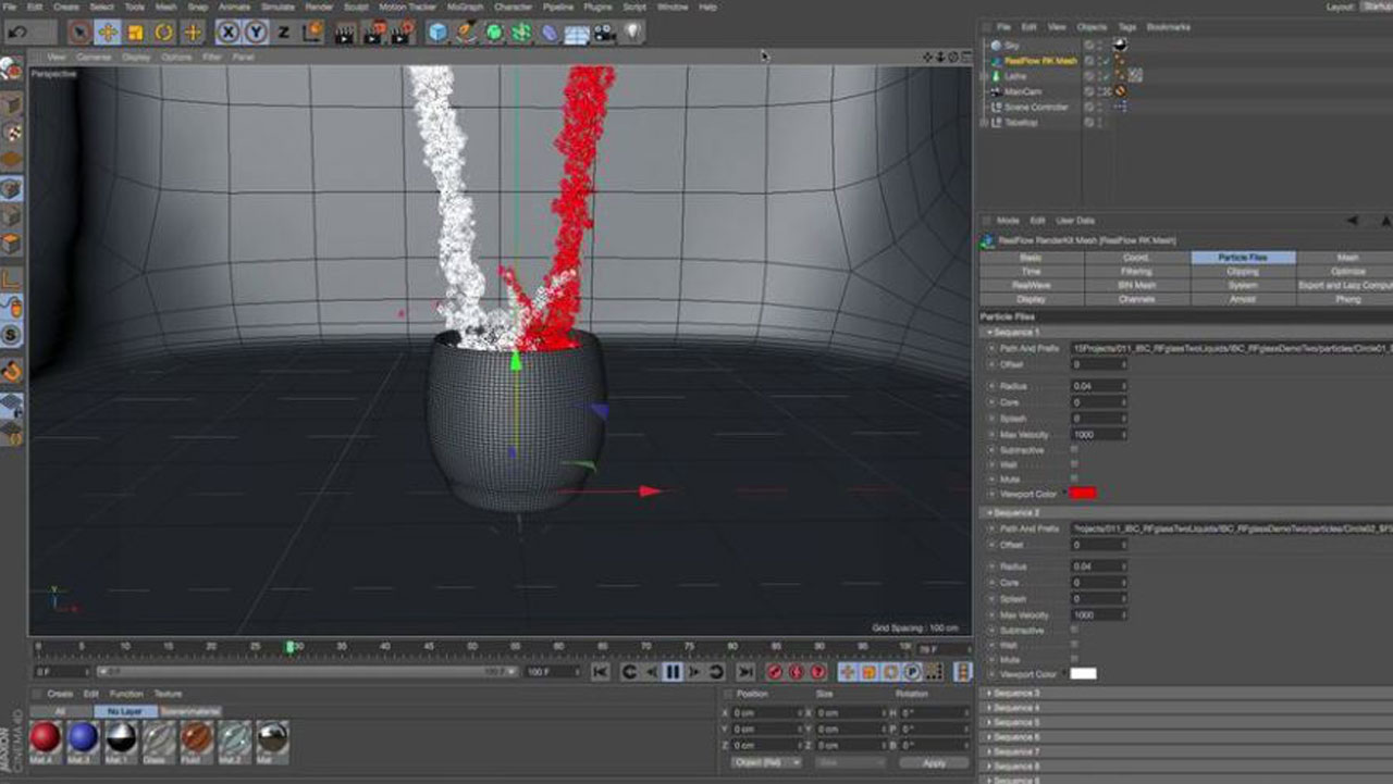 RealFlow and Cinema 4D Workflows