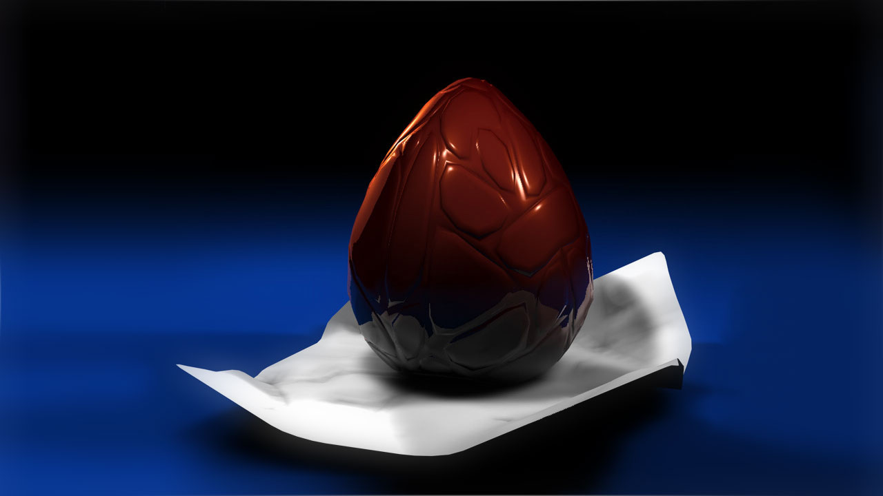 Freebie: Chocolate Easter Egg Model for Cinema 4D