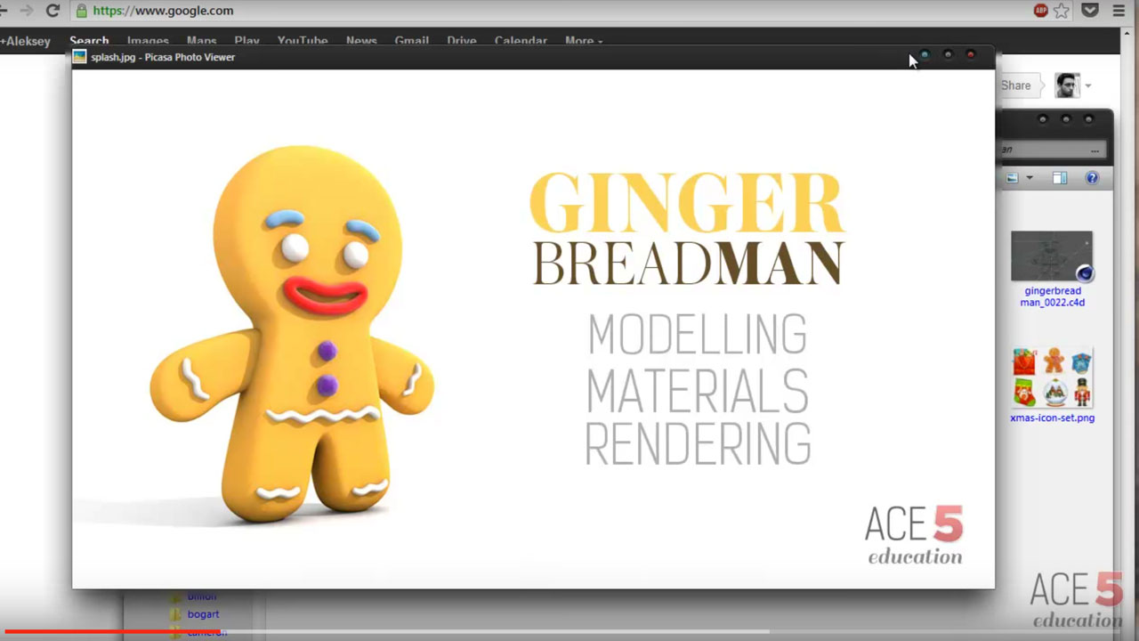 Modeling, Texturing & Rendering a Gingerbread Man in Cinema 4D