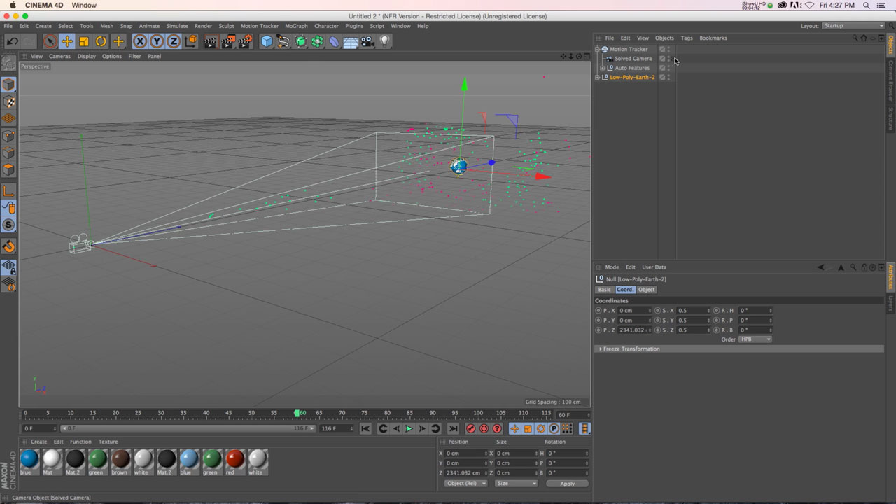 C4D Motion Tracker to Create Handheld Camera Moves
