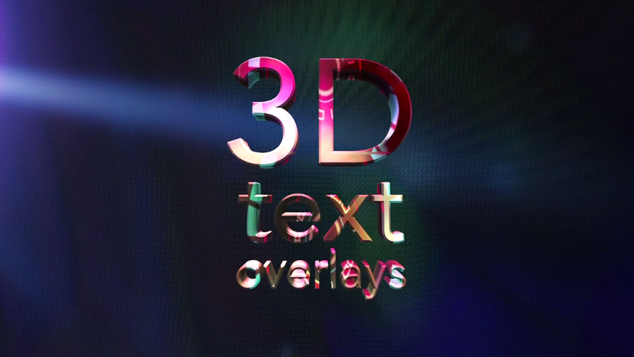 Luca Visual FX 3D Text Overlays Tutorial #gettingstarted