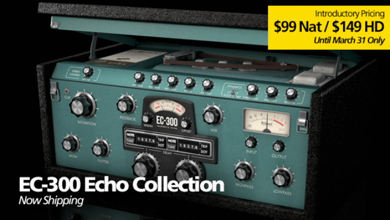 New: McDSP EC-300 Echo Collection is now available