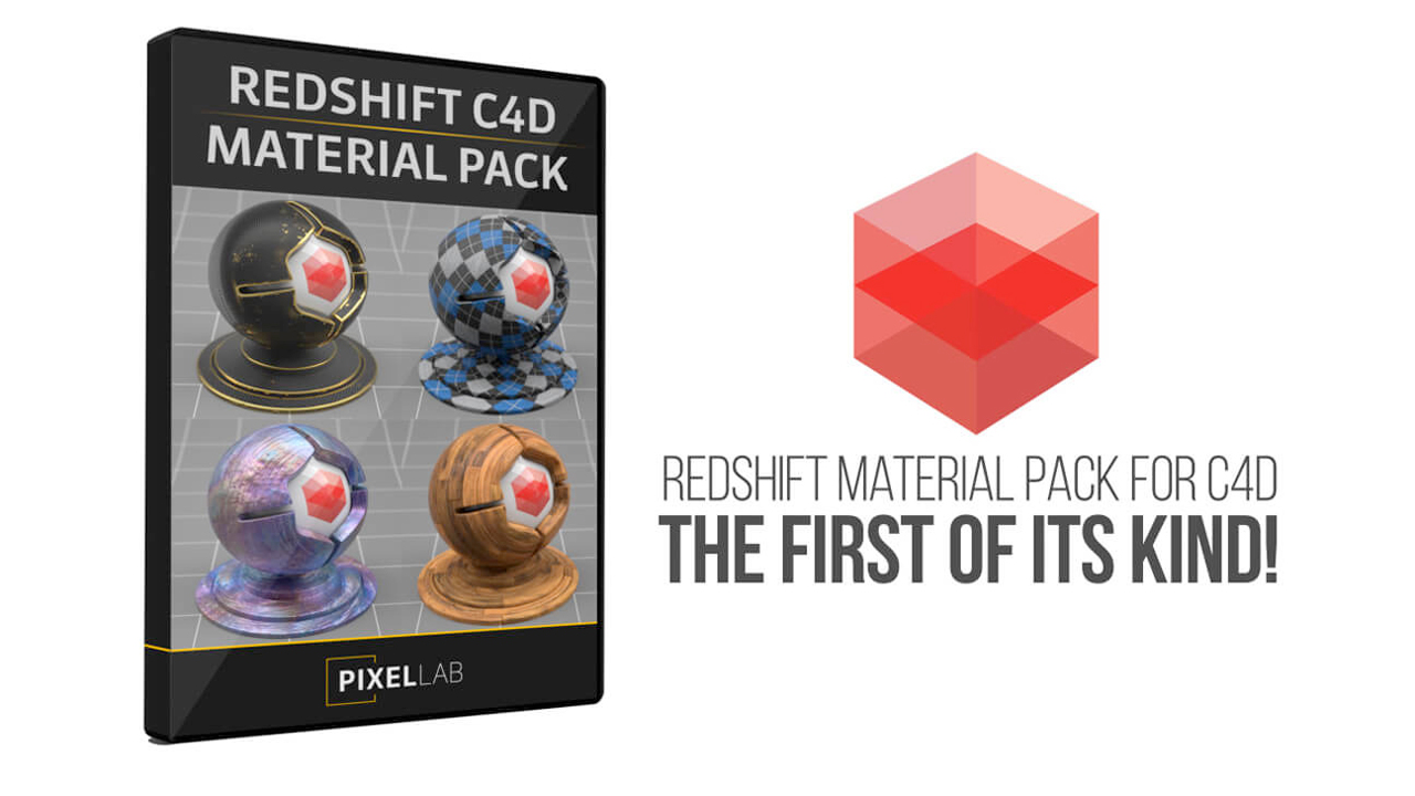 New: The Pixel Lab Redshift Material Pack for Cinema 4D is Now Available