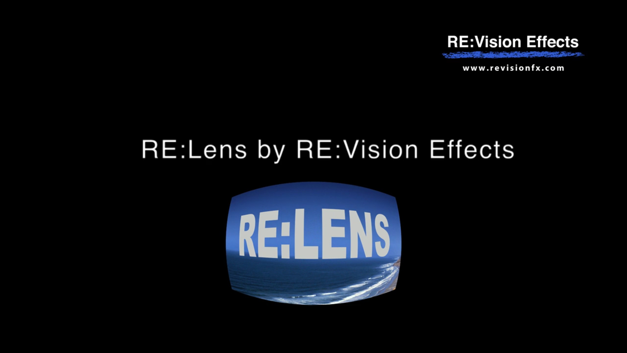 New: RE:Vision Effects RE:Lens 2 is Now Available