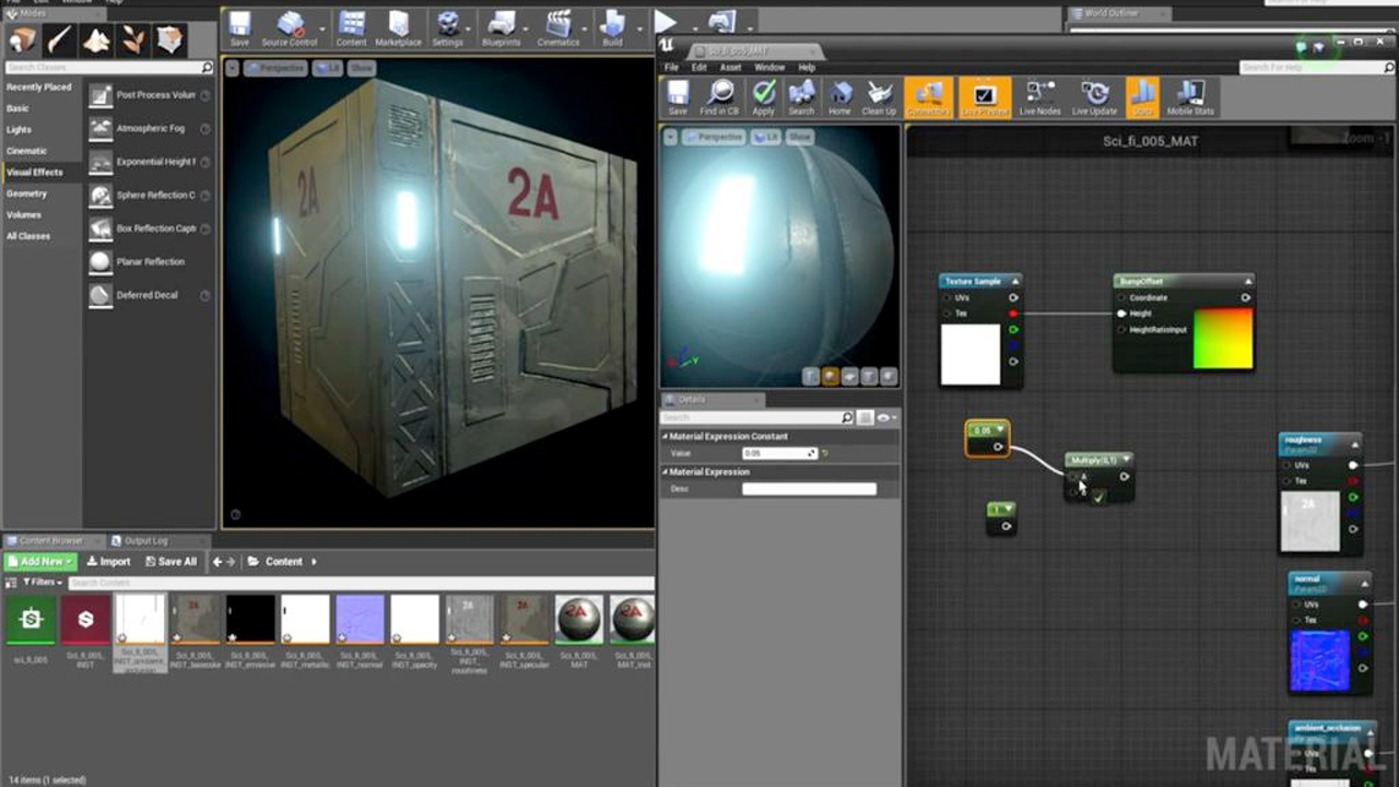 Using a Substance in Unreal Engine 4