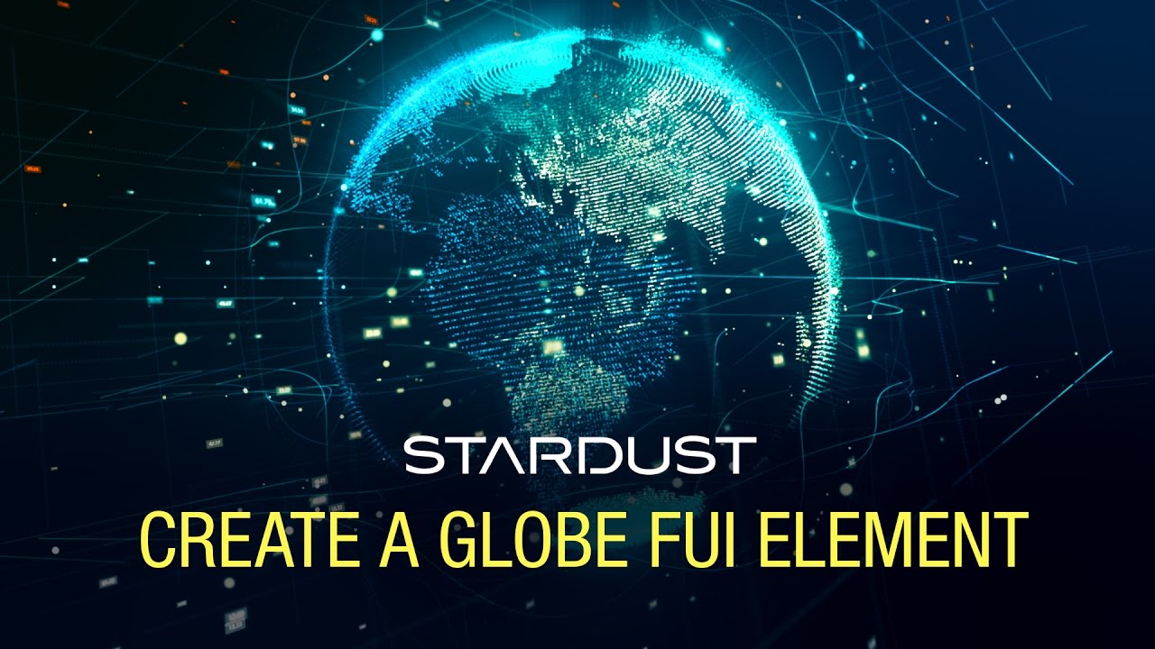 Make a Earth FUI Element with Stardust in After Effects