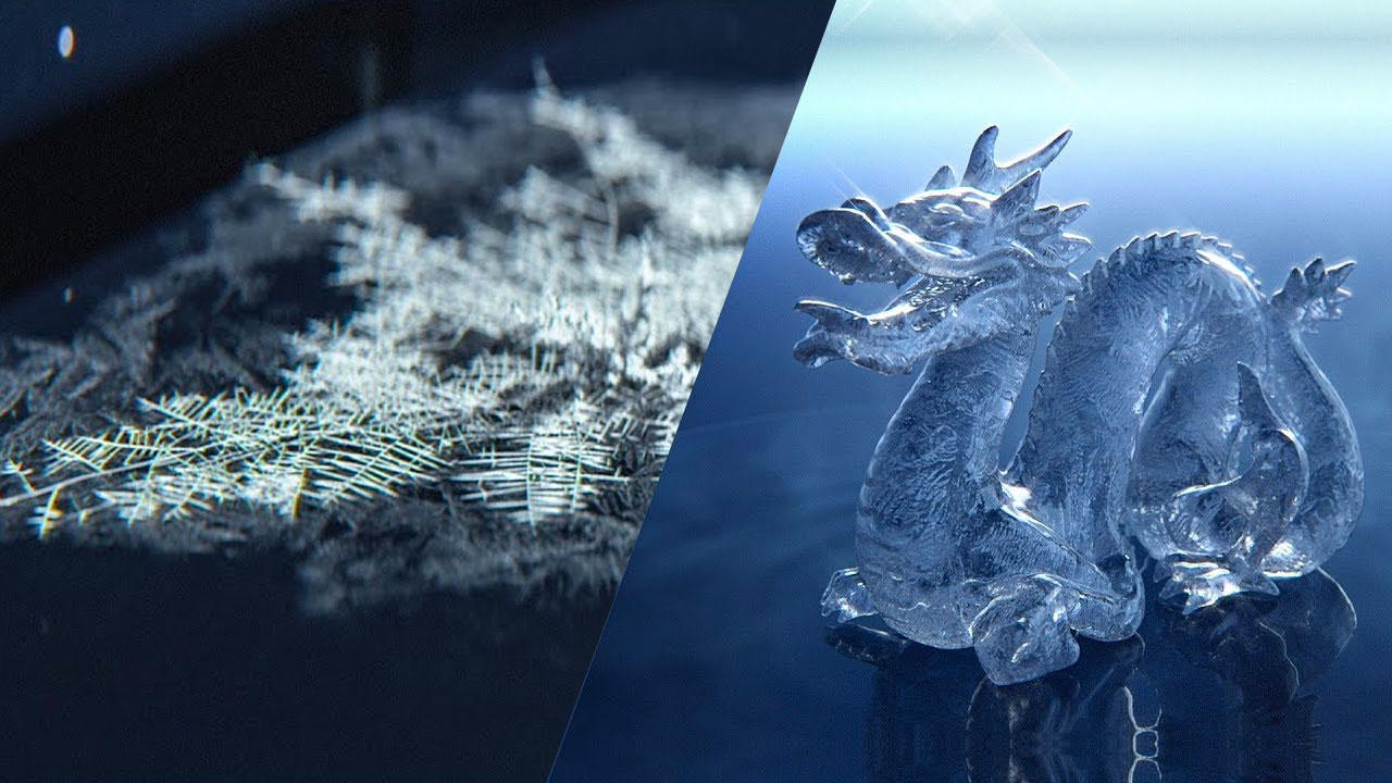 Procedural Growing Frost Cinema 4D & X-Particles + Creating a Realistic Ice Material in Arnold 5