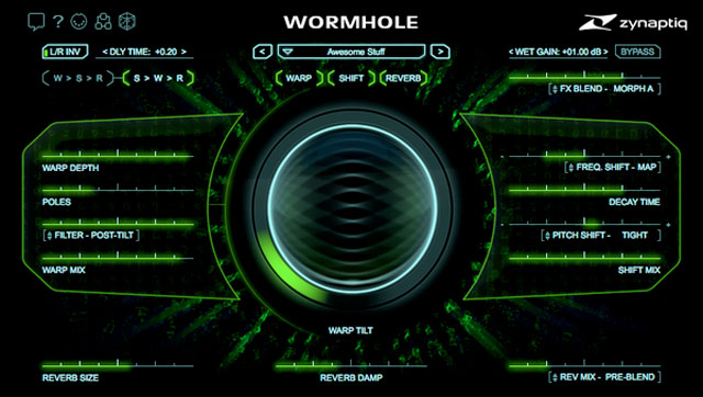 New: Zynaptiq releases WORMHOLE plug-in, The ZAP II, DESIGN, REMIX and REPAIR Bundles.