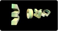 luca visual 3d text smooth gradient