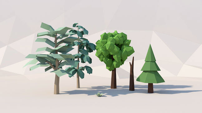 low poly scenery pack