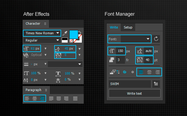 alex white font manager interface