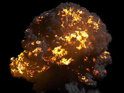 Realistic explosion in Maya