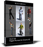 Dosch 3D: Rigged Humans for Cinema 4D
