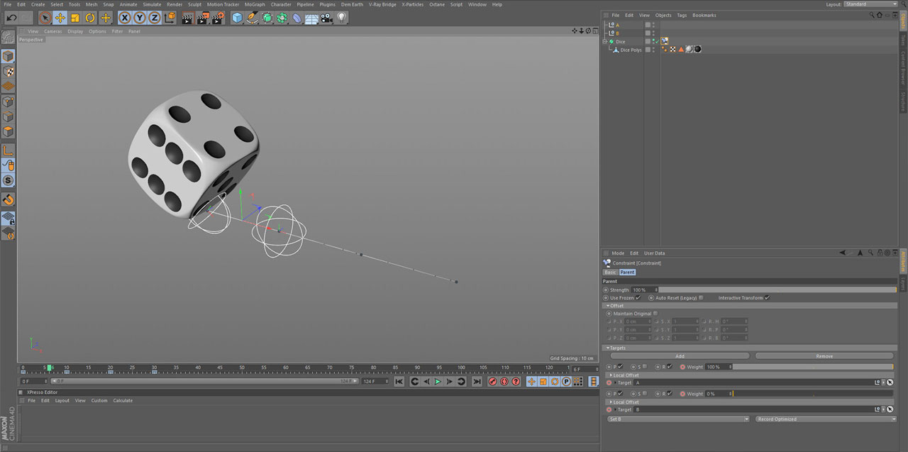 helloluxx learn c4d rigging in one day rolling cube