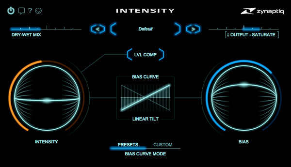 zynaptiq intensity interface