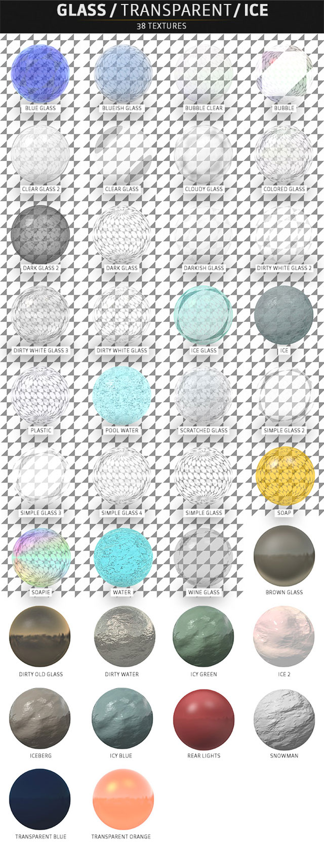 pixel lab materials pack glass